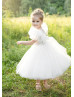 Ivory Stylish Flower Girl Dress Girls Communion Dress